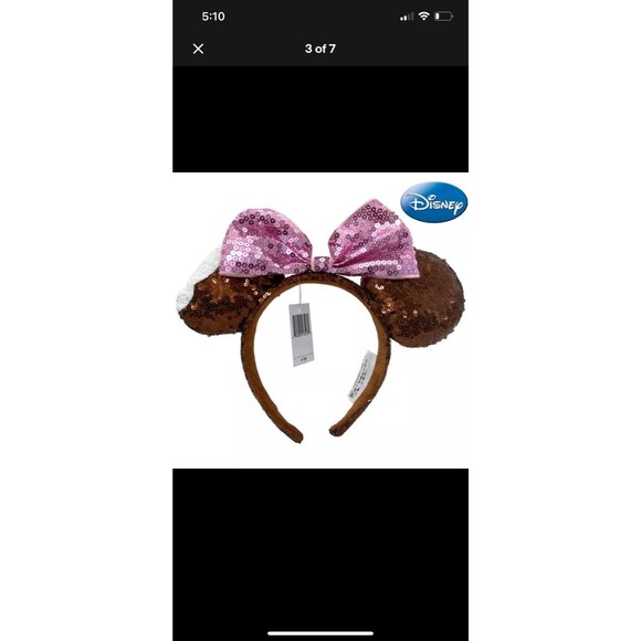 Disney Parks Chocolate Mickey Ice Cream Bar Ears Exclusive Headband - Picture 2 of 4